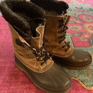 Vintage Sorel Kaufman Steel Shank Winter Duck Boots EUC